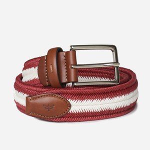 NWT Cranberry MaKeBe Elastic Linen Belt - Size M/L